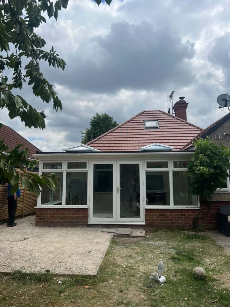 This is a photo of a hipped roof on a bungalow that has just had roof repairs carried out. Works carried out by MCM Roofing Repairs New Milton